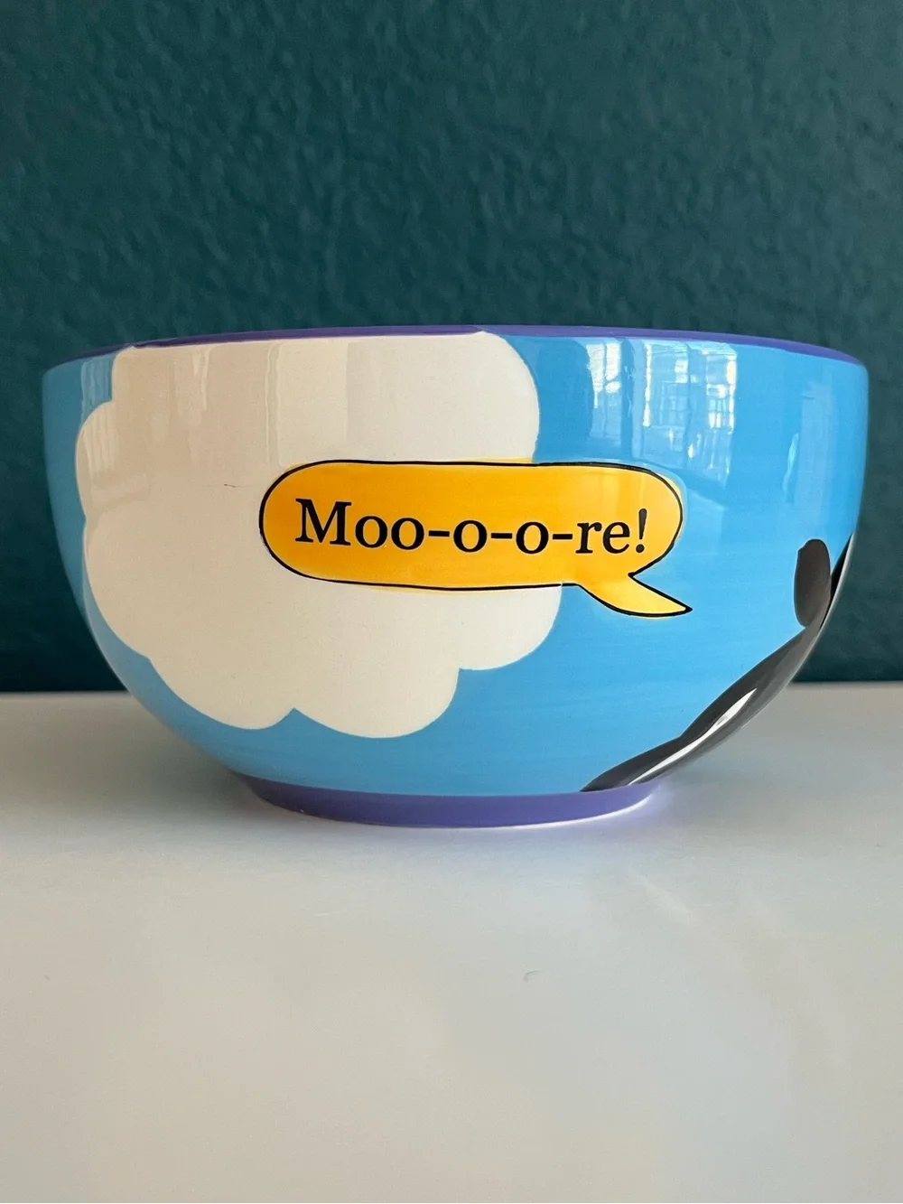 Ben & Jerry’s Ceramic Ice Cream Bowl Cow Print Moo-oo-re! 2012
